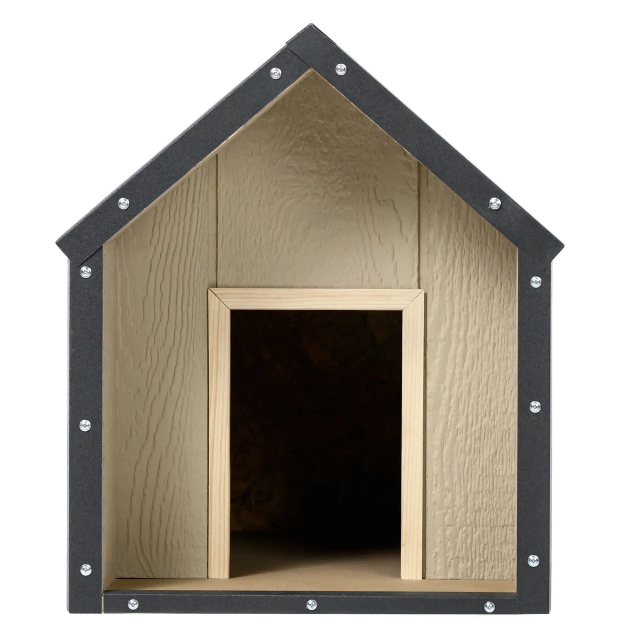 Cuccia per cani in legno LP SmartSide - 48 x 74 x H58 cm, Taglia S - TIMBELA M970-1