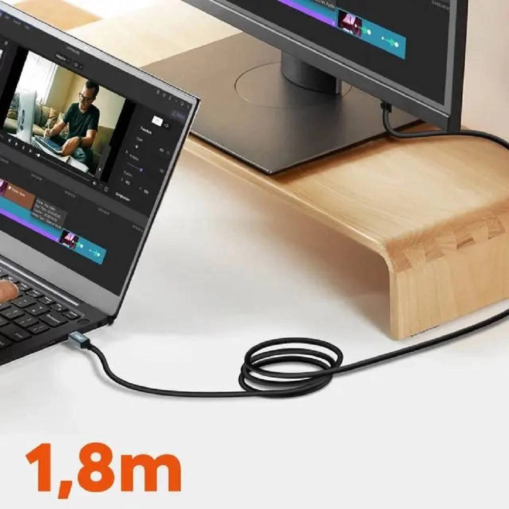 Trade Shop - Cavo Video Adattatore Da Type-c A Vga Ad Alta Definizione 1080p 1,8mt Tpc-vvga18 -