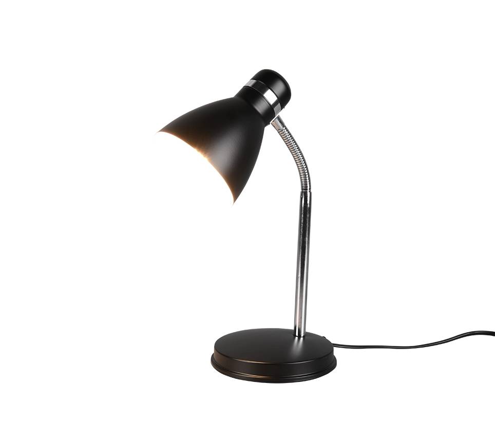 Lampada da scrivania RL Harvey nera metallo orientabile E27