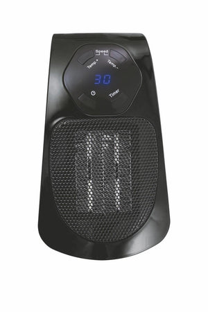 Stufa Stufetta da Parete 500W Display LCD Kooper Ghibli Nero