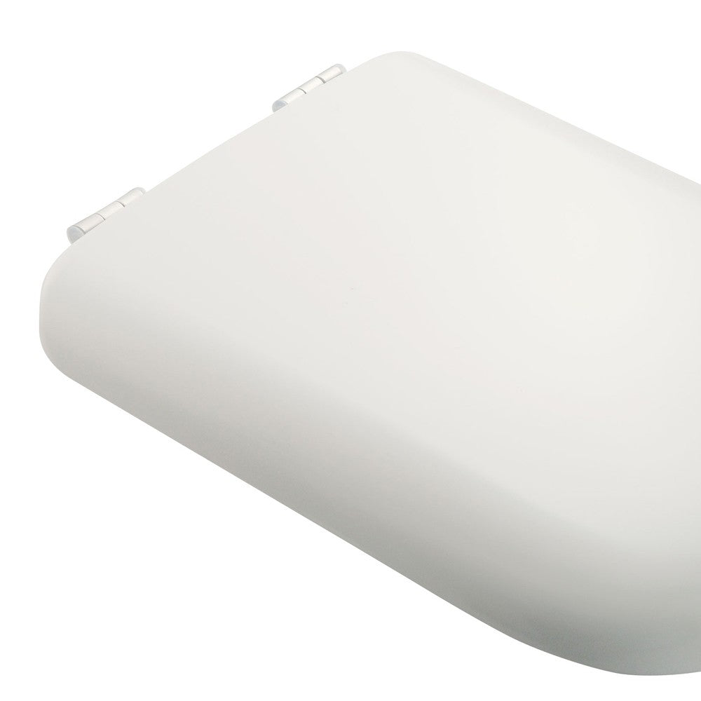 Sedile in termoindurente con cerniere inox con alette adattabile a serie conca e altri modelli