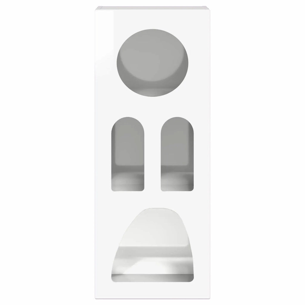 Credenza-Buffet-Armadio da cucina Bianco Lucido 40 x 35 x 100.5 cm Legno multistrato