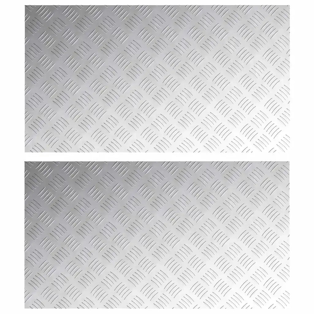 Gradini per Scale 2 pcs Argento 90 x 50 cm Alluminio 4104361