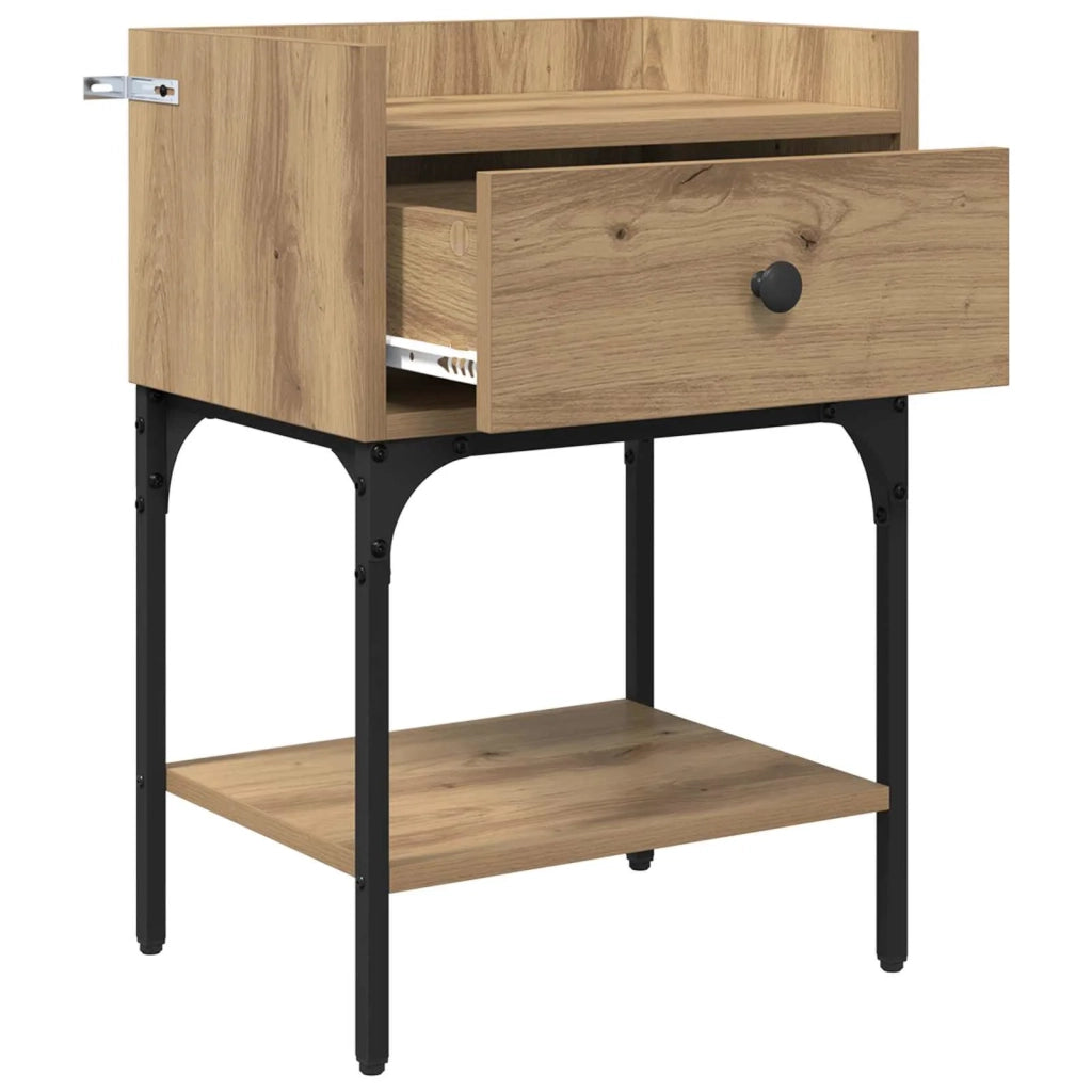 Comodino Rovere artigianale 40 x 29 x 60 cm Legno multistrato 881828