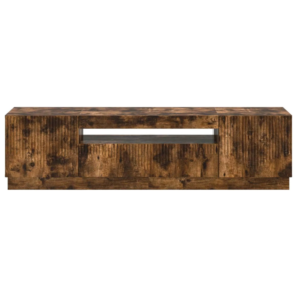 Mobile TV LED Rovere Fumo Legno ingegnerizzato 897350