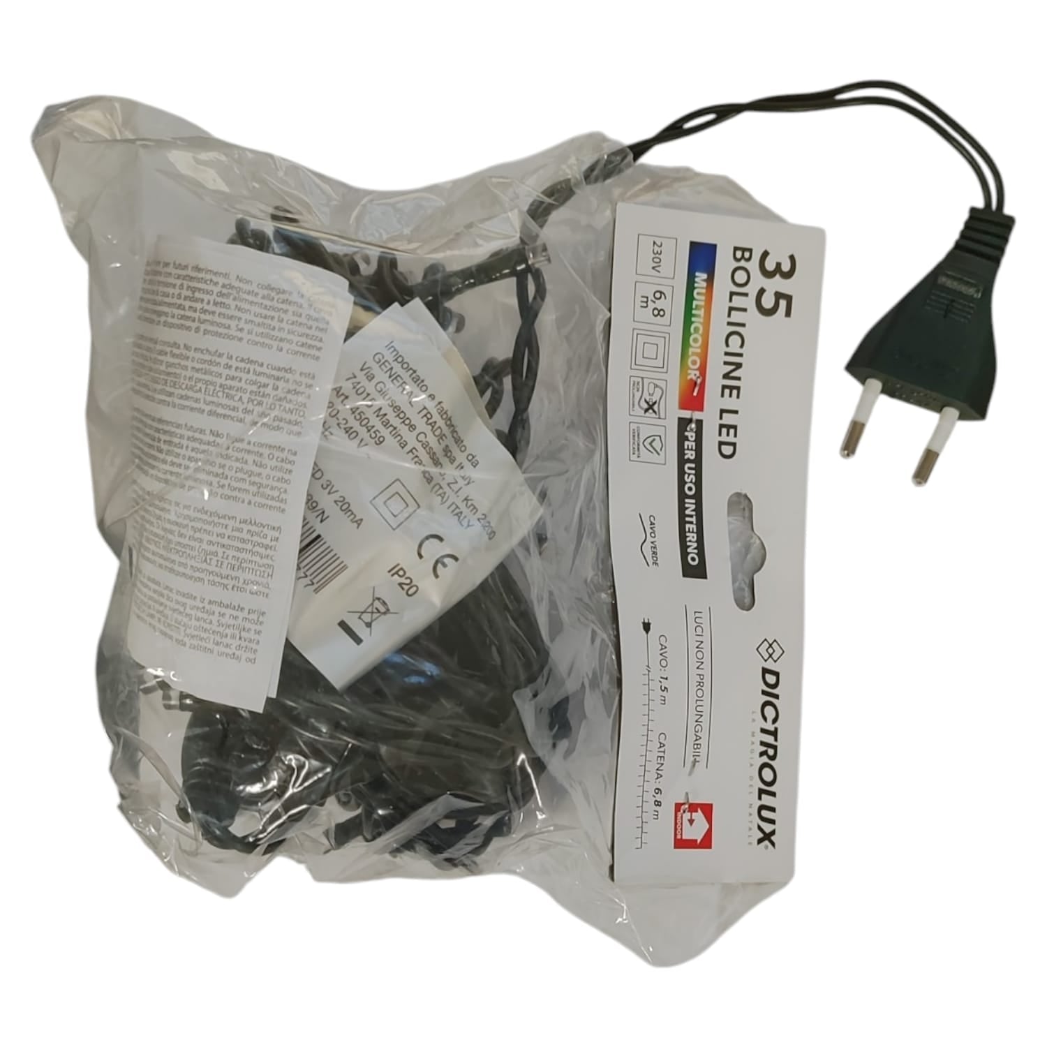 LUCI LED BOLLICINE MULTICOLOR 35LED