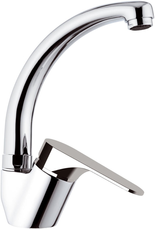 Rubinetto per lavello con bocca altagirevole, modello corto tipo lusso - serie class line