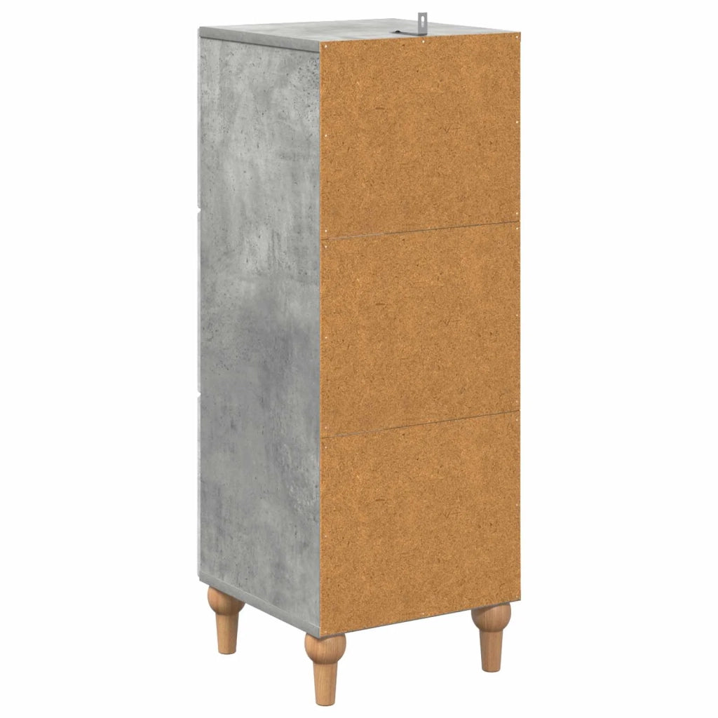 Mobile con Cassetti Grigio Cemento 33 x 34,5 x 90 cm 894158