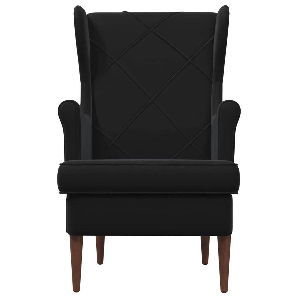 Divano Sedia-Poltrona-Poltroncina Nero Velluto 174682