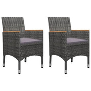 Set Mobili da Pranzo per Giardino 5 pz Grigio 3068748