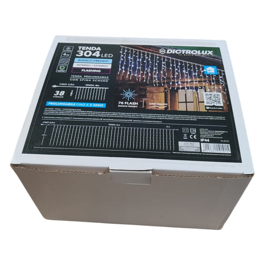 TENDA INTERNO ESTERNO 304 LED CON FLASH 4 MT PROLUNGABILE