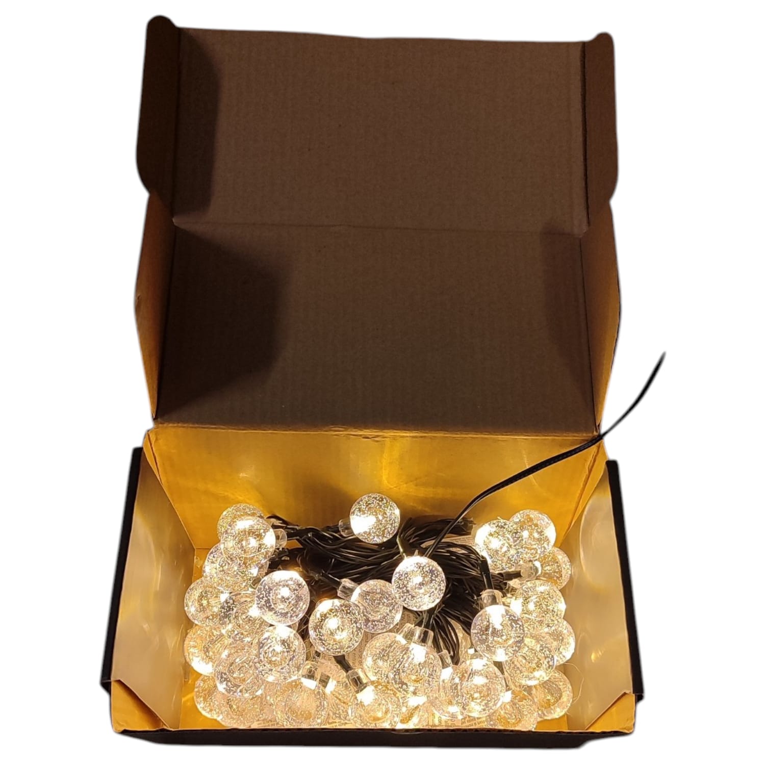 CATENA DI LUCI CON 48 LED BIANCO CALDO