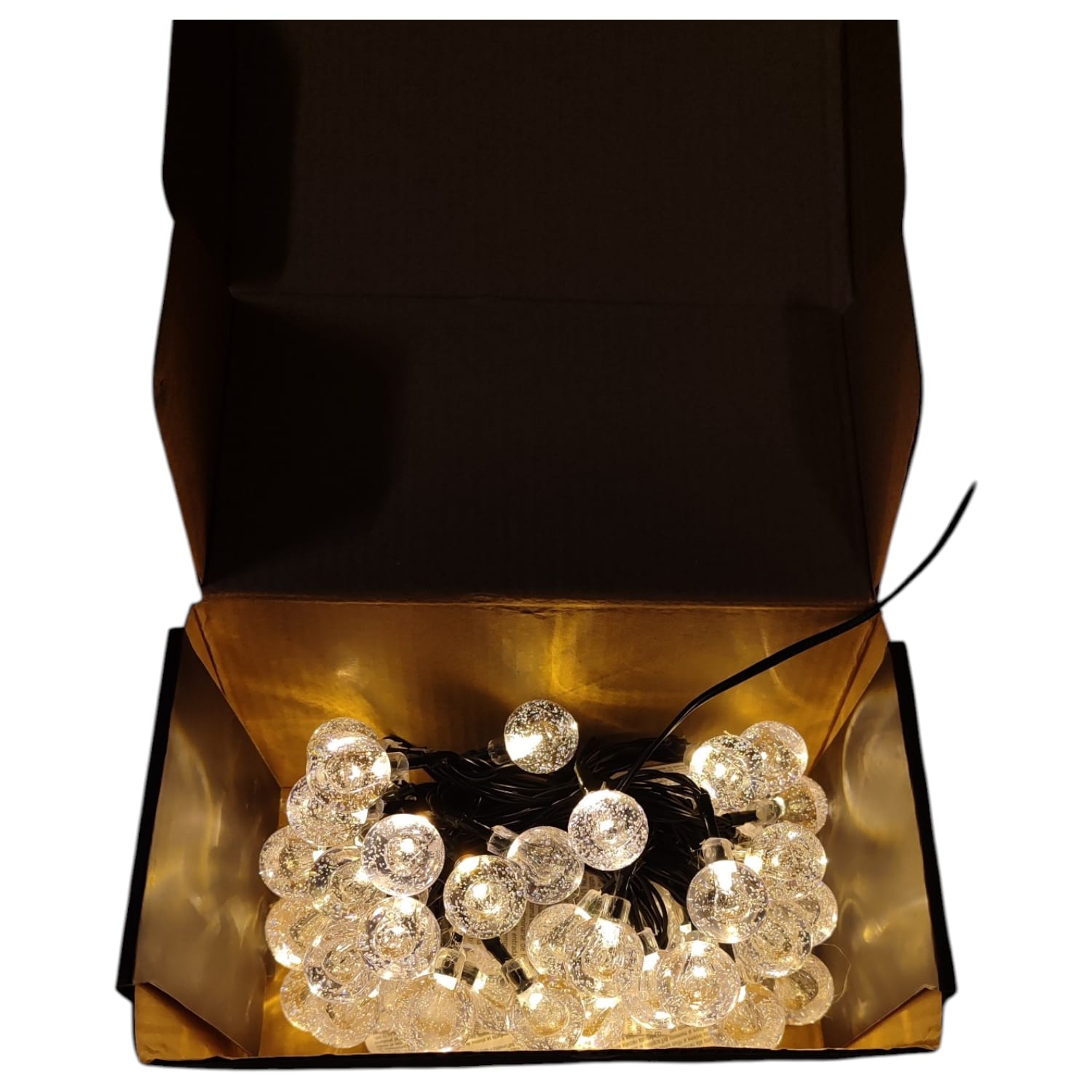 CATENA DI LUCI CON 48 LED BIANCO CALDO