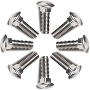 Viti M4x16mm - 60 pezzi - Acciaio inossidabile - Testa piatta - Avvamento a quadrato - Per fissaggio di legno/metallo - Viti a testa piatta
