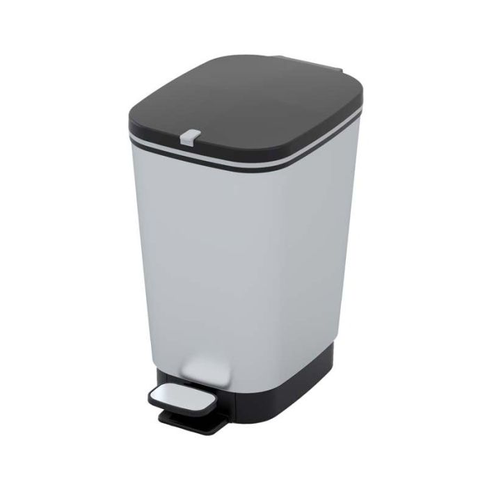 PATTUMIERA CHIC BIN CON PEDALE STEEL GRIGIA LT 6
