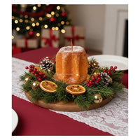 CANDELA NATALIZIA FORMA DI PANETTONE 9 CM