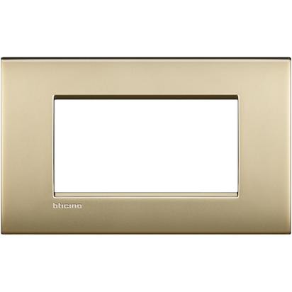 Living Light - Placca 4P Oro satinato - LNC4804OF
