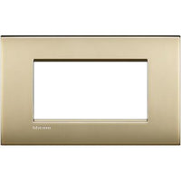 Living Light - Placca 4P Oro satinato - LNC4804OF