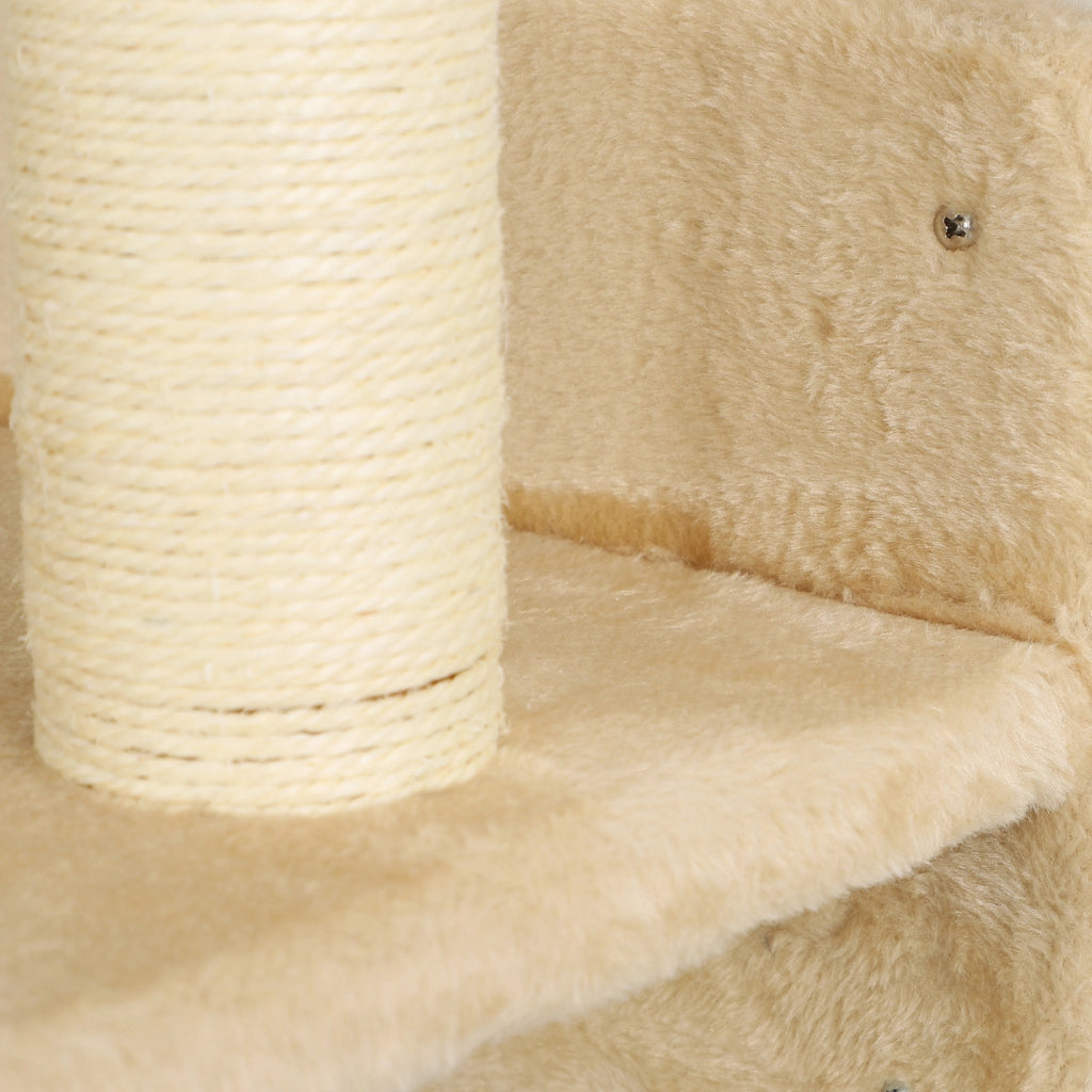 Tiragraffi per Gatti con Parete d'Arrampicata e Palle ¨C Zephmum ¨C Beige