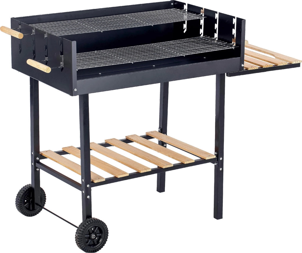 Barbecue a Carbone  Carbonella 118x56x92 cm in Acciaio con Ruote Gaucho