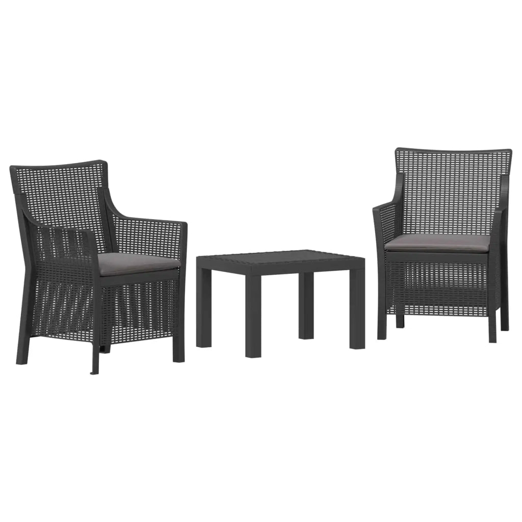 Set di relax con cuscino 3 pcs Antracite PP 42035144