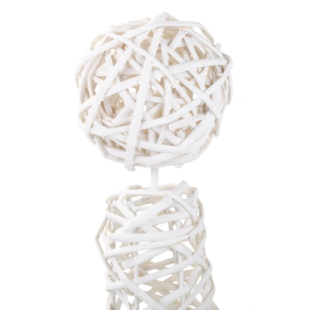 Decoro midollino bianco cactus 28x28x65h cm