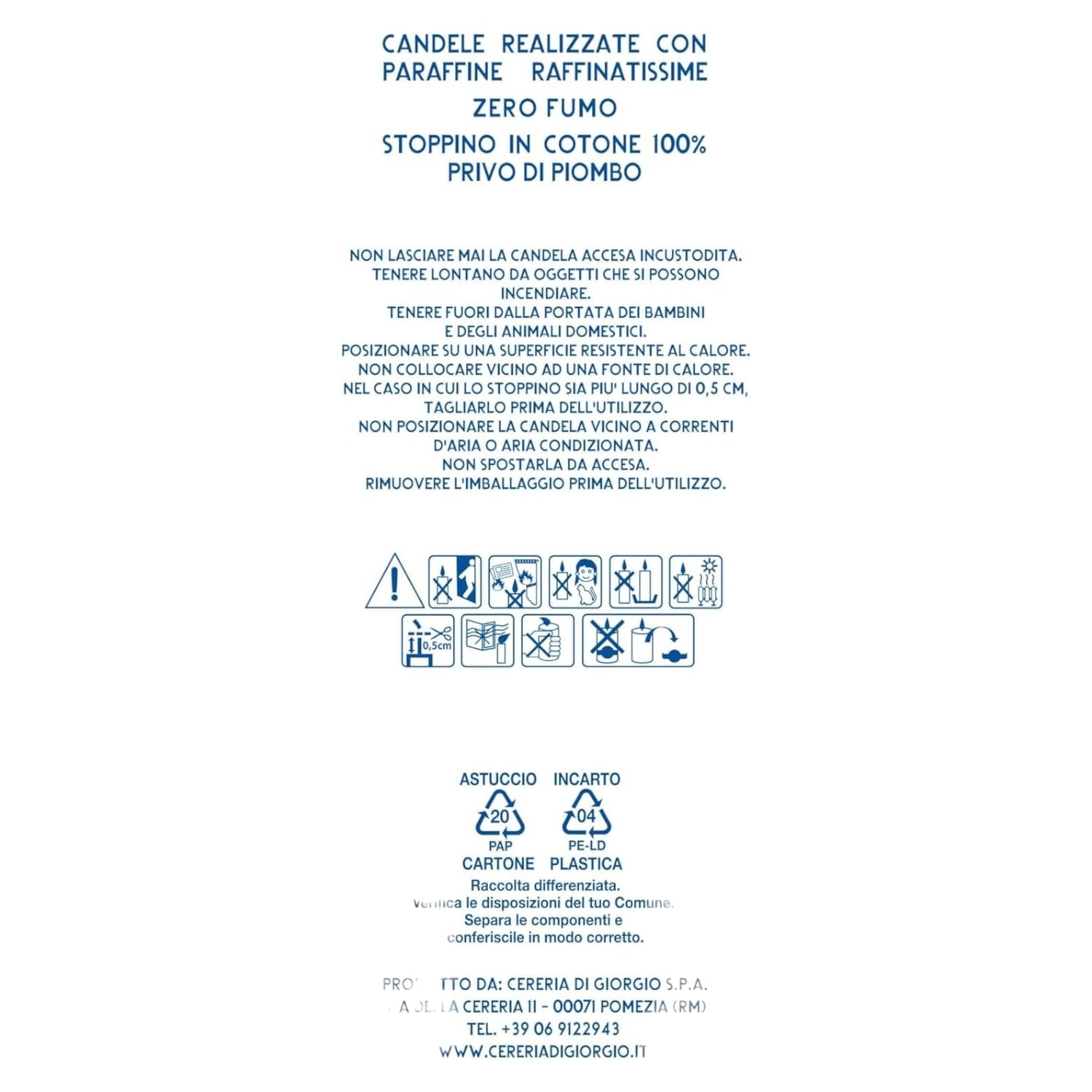 CANDELA NATALIZIA FORMA DI PANETTONE 9 CM