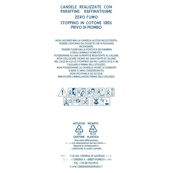 CANDELA NATALIZIA FORMA DI PANETTONE 9 CM