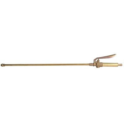 LANCIA + RUBINETTO A LEVA X POMPA - RAME/OTTONE MM 10 CM 50- 6 pezzi