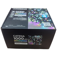 LUCI LED MULTICOLORE CANDY COLORI FREDDI 1000 LED 20 MT