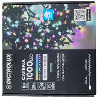 LUCI LED MULTICOLORE CANDY COLORI FREDDI 1000 LED 20 MT