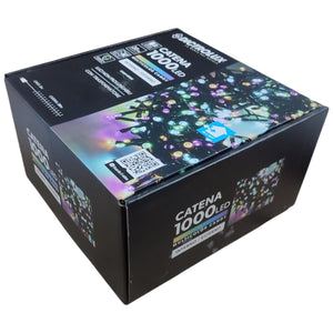 LUCI LED MULTICOLORE CANDY COLORI FREDDI 1000 LED 20 MT