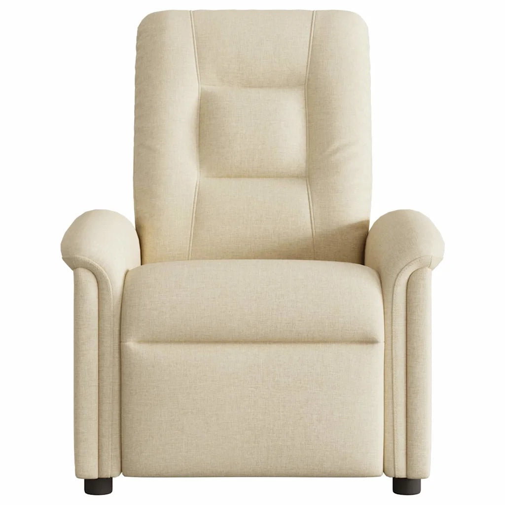 Poltrona Reclinabile in Tessuto Crema 4015624