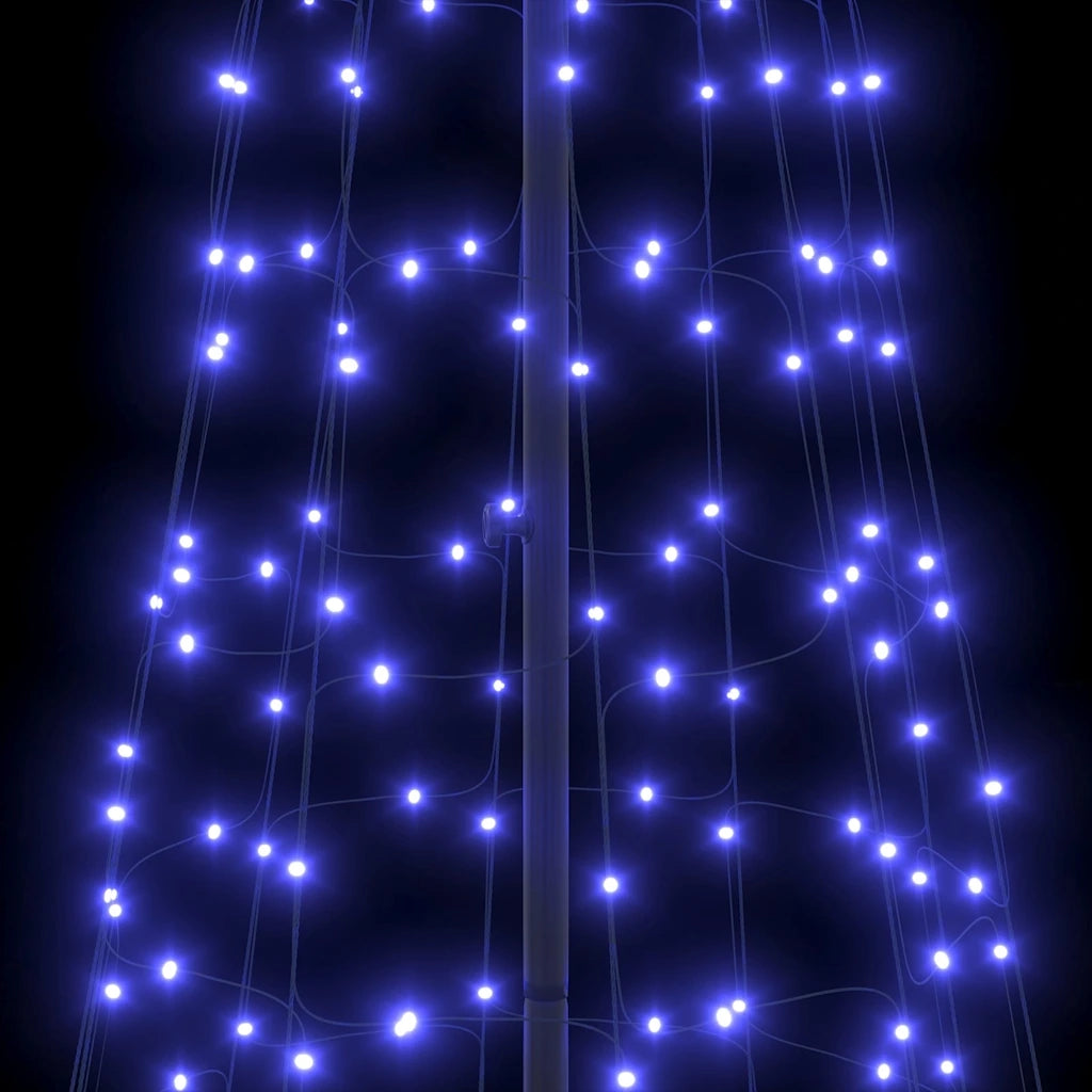 Albero di Natale LED con picchetti per il terreno Blu 400 cm 42018756