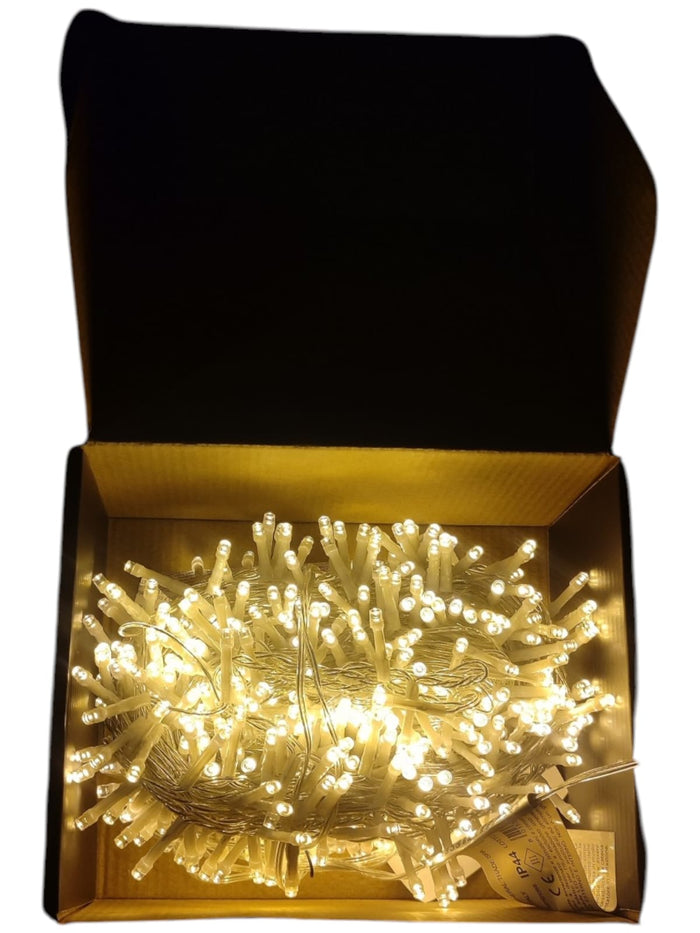 LUCI LED ORO 500 LED 15 MT INTERNO ESTERNO