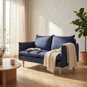 Divano 2 posti stile scandinavo in Tessuto cm 130x84x82 - LEO