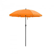 Ombrellone dritto con 50 stecche in fibra di vetro copertura in poliestere inclinabile con borsa per il trasporto per terrazza giardino balcone spiaggia diametro 160 cm arancione 12_0000799