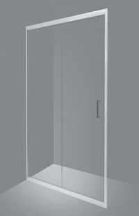 GIAVABOX Porta doccia scorrevole Cristallo 6 mm Serie Nice Soft Closing - Misura 160 x190H (AdattabilitÃ  158/159cm)