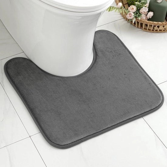Matrice di assorbimento e idroscopica con antiscivolo, adatta per soggiorno, bagno e casa - 45 x 45 cm - Grigio