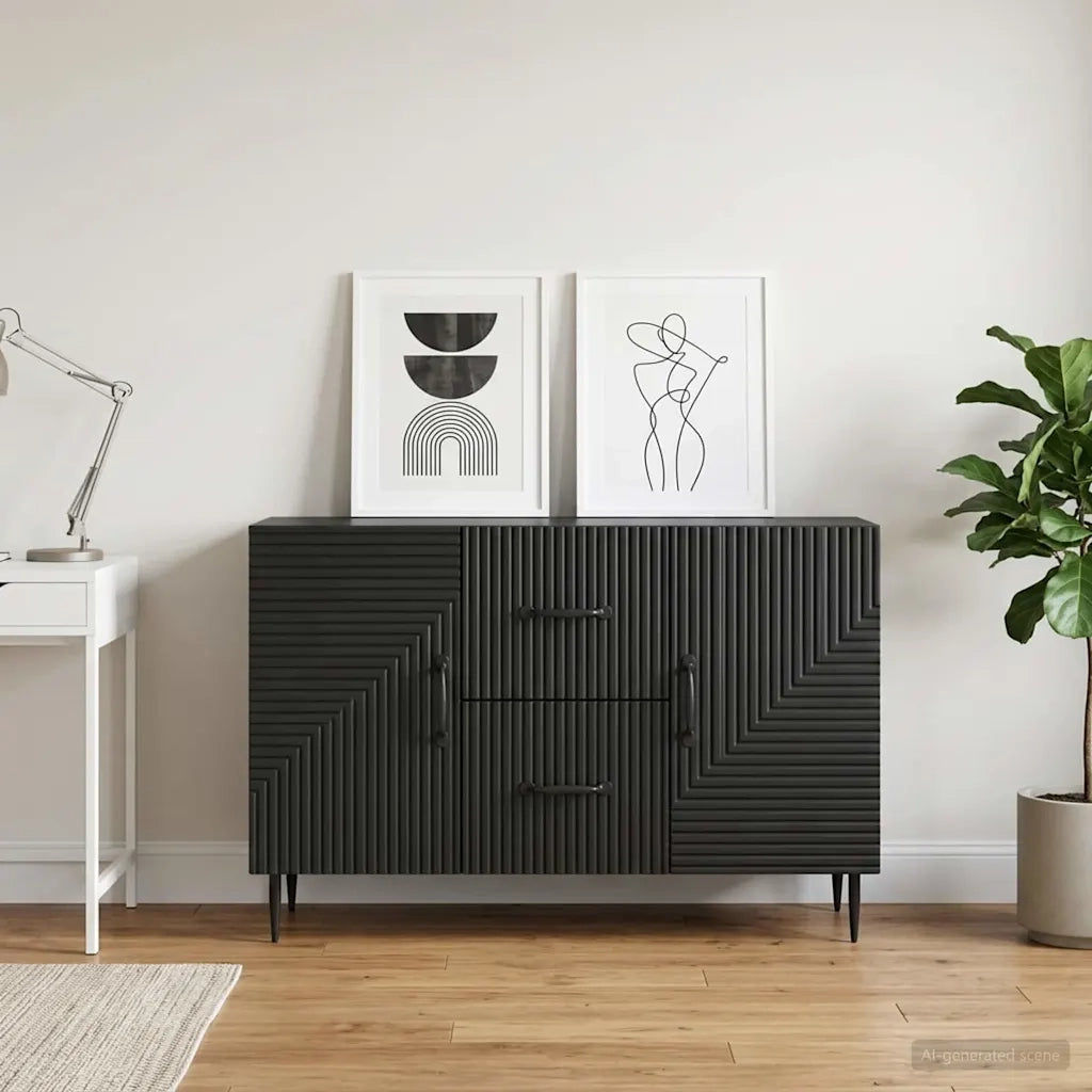 Credenza Nero 89 x 34,5 x 60 cm Legno ingegnerizzato 894886