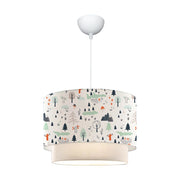 Lampadario/lampadario a sospensione per bambini Lurgan attacco E27 70 cm motivo ad albero 03_0007547