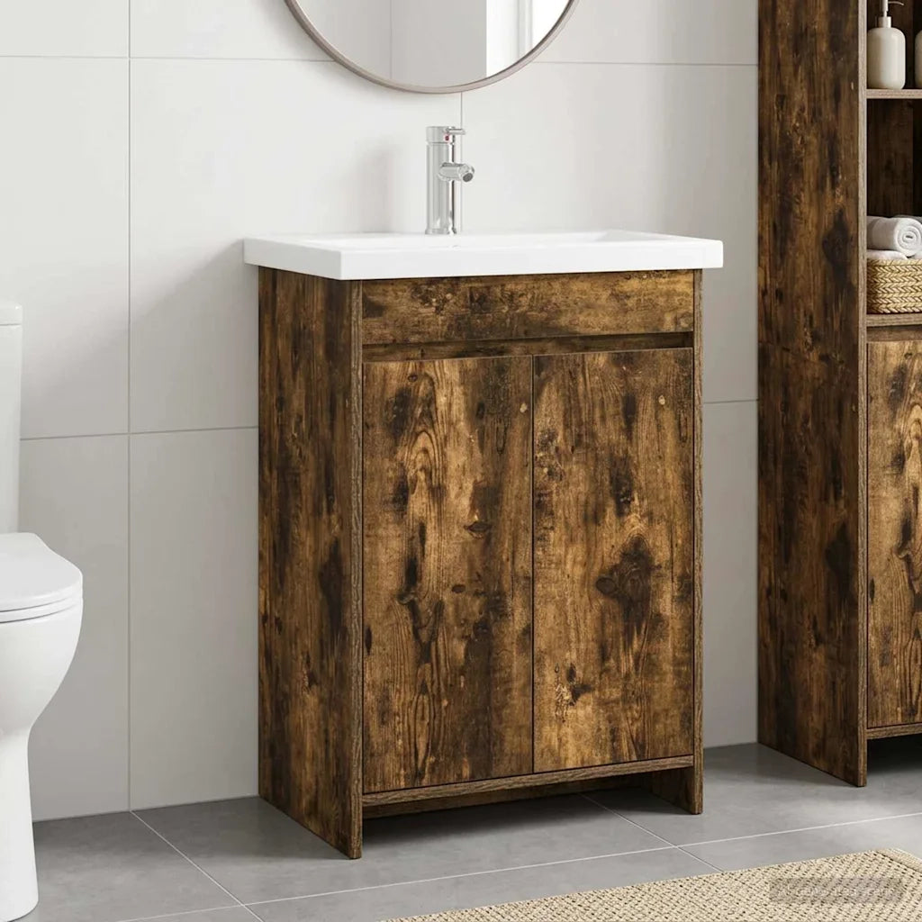Set di mobili per il bagno Rovere Fumo 81 x 40 x 84,5 cm 3404286