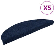 Tappetini Adesivi per Scale 5 pz Navy 56x17x3 cm Agugliati cod mxl 61651