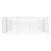 Canile da Esterno in Acciaio Zincato 570x570x185 cm 145034