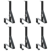 Supporto per guardia della neve 6 pz Nero 29,5 x 3 x 34,5 cm CFW4828098