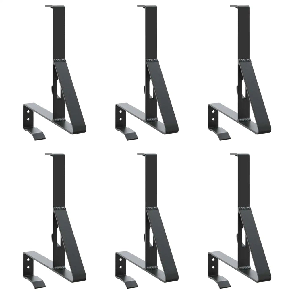 Supporto per guardia della neve 6 pz Nero 29,5 x 3 x 34,5 cm CFW4828098