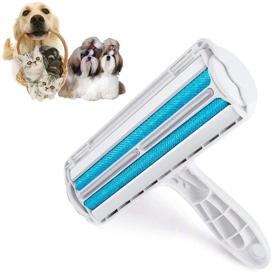 Rollatore per rimuovere pelo di cane  Borsetta di setole riciclabile per animali domestici da mobili, divani, letti, tappeti, coperte, cani e gatti