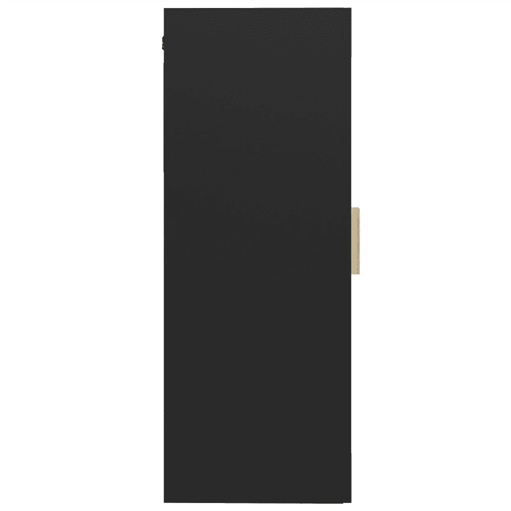 Armadietto Pensile a Parete Nero 69,5x34x90 cm 812277