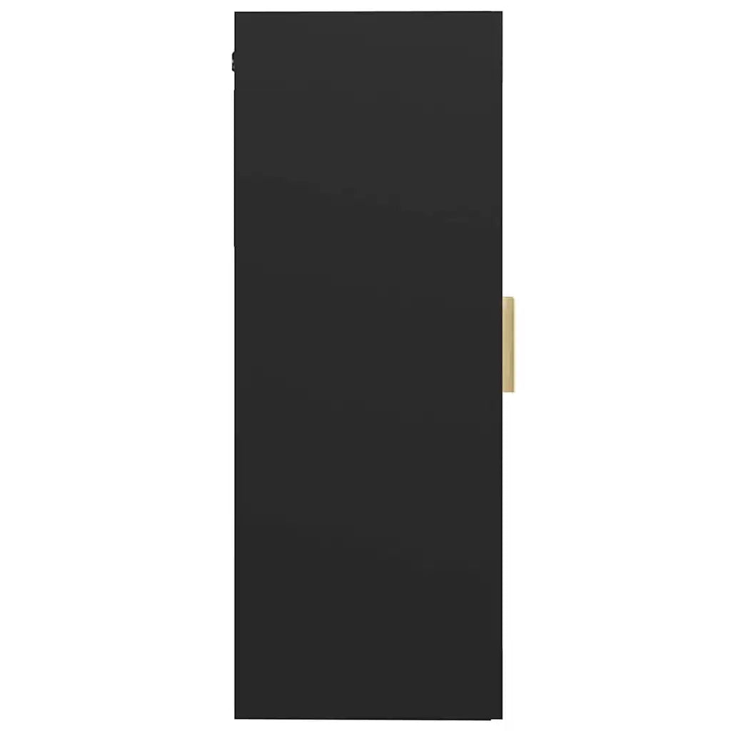Armadietto Pensile a Parete Nero 69,5x34x90 cm 812277