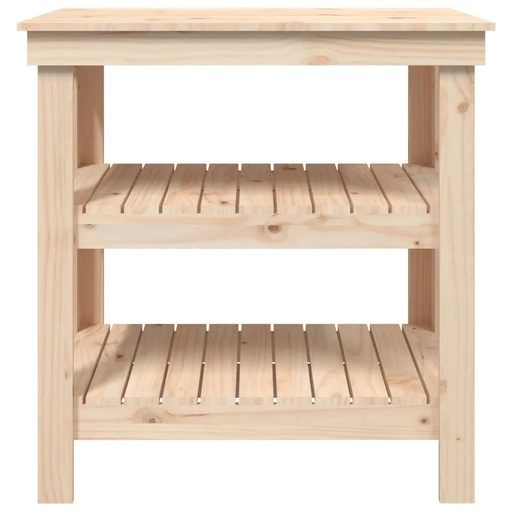 Banco da Lavoro 78,5x50x80 cm in Legno Massello di Pino 823639